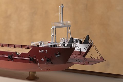 Maquette d'armateur : MT2, bac turc