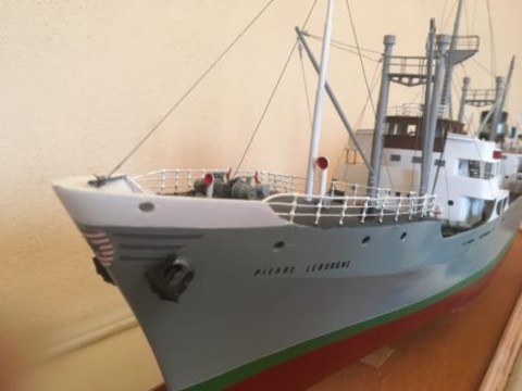 Maquette du cargo Pierre Leborgne