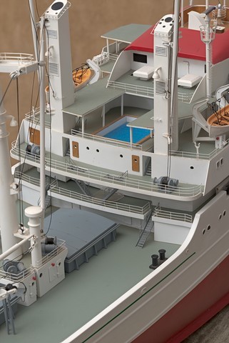 maquette du cargo Cap San Diego au1/100e
