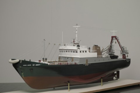 Maquette chalutier Jeanine Andrée