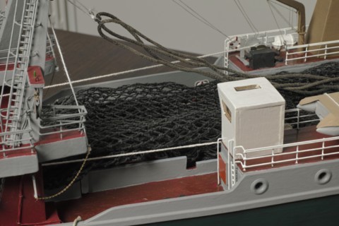Maquette chalutier Jeanine Andrée