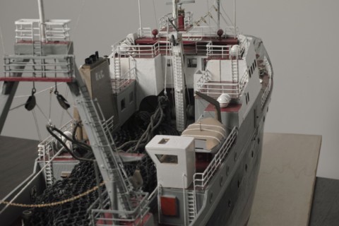 Maquette chalutier Jeanine Andrée