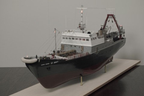 Maquette chalutier Jeanine Andrée