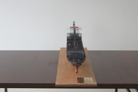 Maquette du porte-conteneur Hansa Limburg