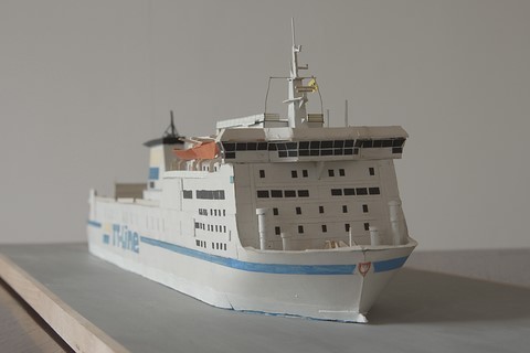 Maquette de bateau : Car-ferry Robin Hood