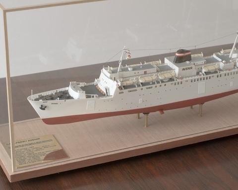 Maquette du car-ferry Avenir - vue tribord