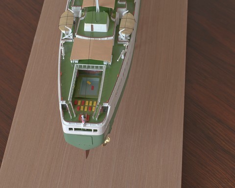 Maquette paquebot Shahrazad