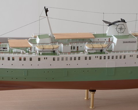 Maquette paquebot Shahrazad