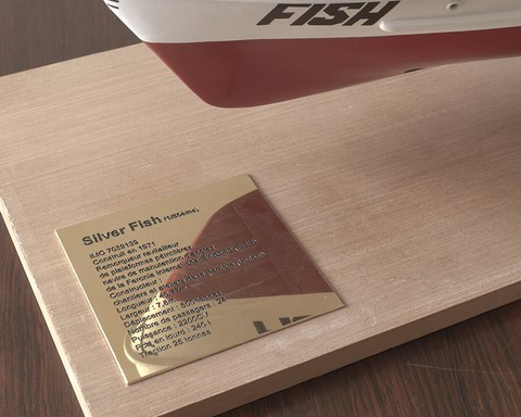 Maquette du Silver Fish, navire de support pour les plate-formes pétrolières