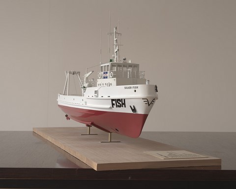 Maquette du Silver Fish, navire de support pour les plate-formes pétrolières