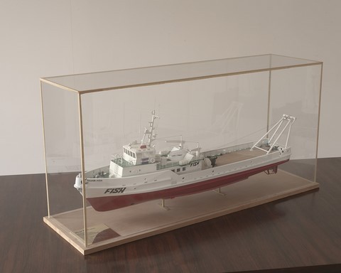 maquette du Silver Fish Maquette du Silver Fish, navire de support pour les plate-formes pétrolières