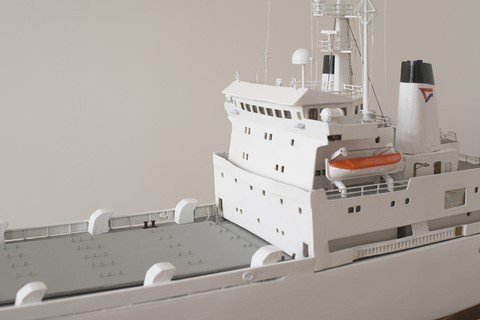 Maquette du roulier Mont-Louis