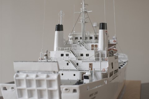 Maquette du roulier Mont-Louis