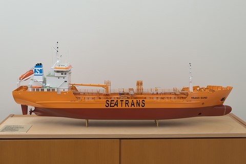 maquette de pétrolier caboteur Trans Sund maquette de pétrolier caboteur Trans Sund