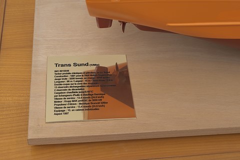 Maquette du pétrolier Trans Sund
