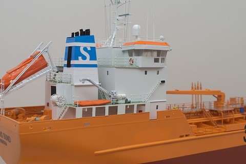 Maquette du pétrolier Trans Sund