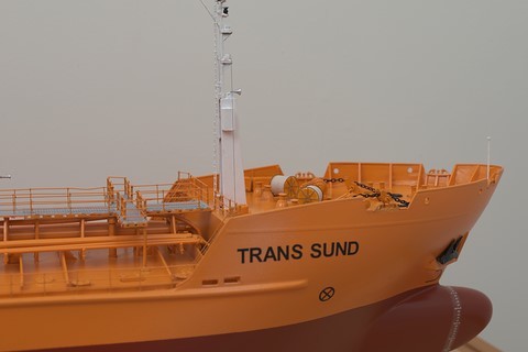 Maquette du pétrolier Trans Sund