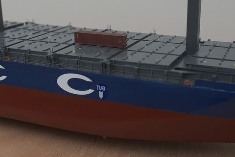 Maquette Du Porte-Conteneurs Frisia Rotterdam