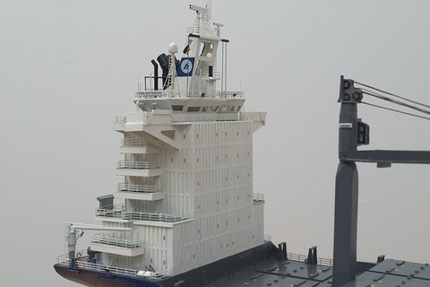 Maquette Du Porte-Conteneurs Frisia Rotterdam