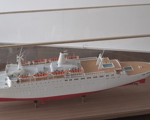 Maquette du paquebot Renaissance