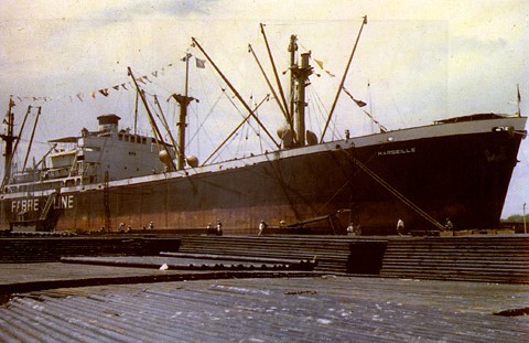 le liberty ship Marseille au port