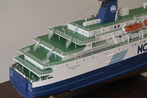Maquette du Norland, ferry de la Mer du Nord