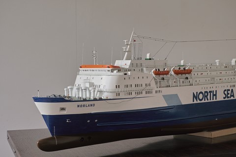 Maquette du Norland, ferry de la Mer du Nord