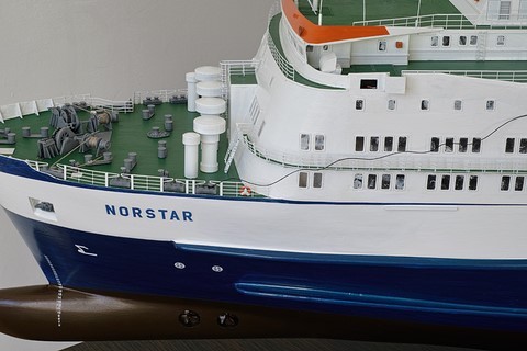 Maquette du ferry Norstar au 1/96e