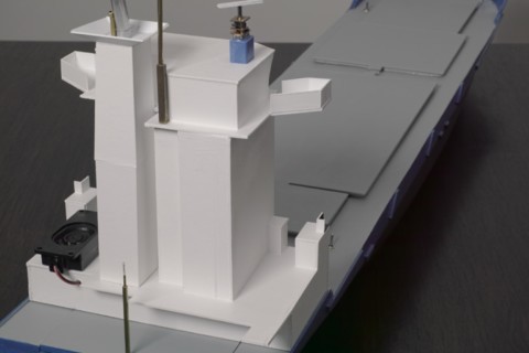 Porte-conteneur Bleu-Gris